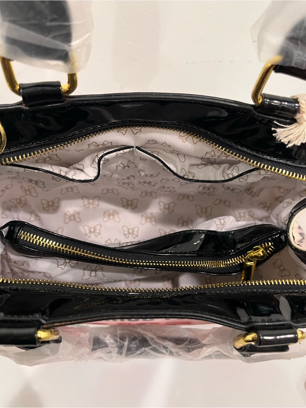 Radio Days RARE VINTAGE La Dolce Vita Graphic Satchel Bag NWT - Picture 12 of 14